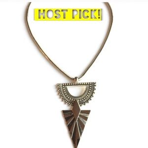 ⭐️ HOST PICK ⭐️ Silver Aztec tribal boho necklace